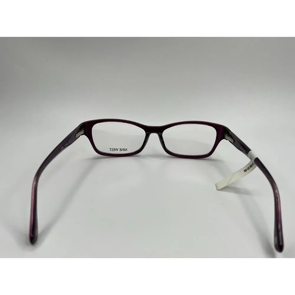 Nine West NW5047 500 Purple Crystal Rectangular Eyeglasses Frames 52[]15 135 mm - Picture 9 of 12